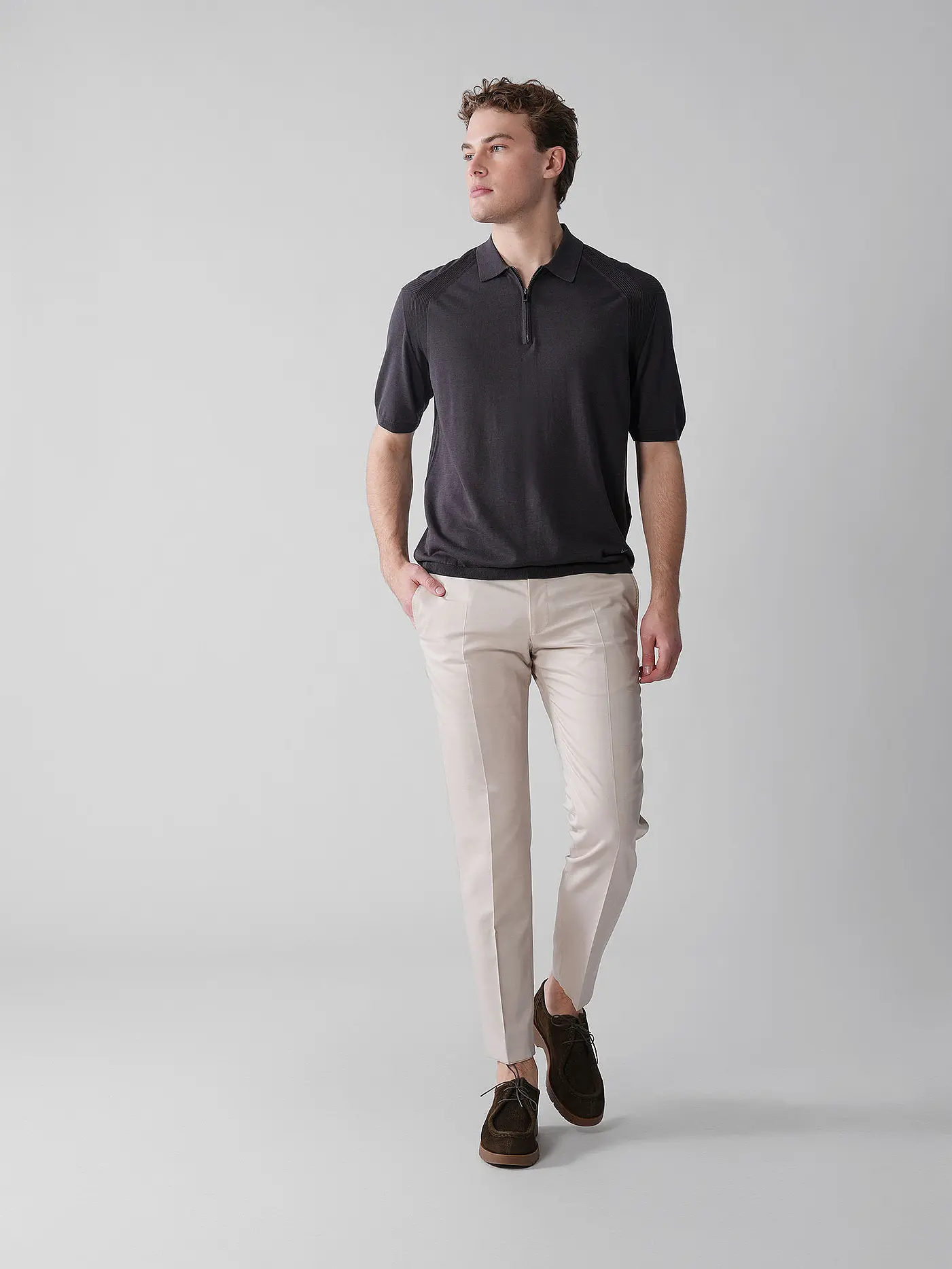 EMPORIO ARMANI | Poloshirt | grau